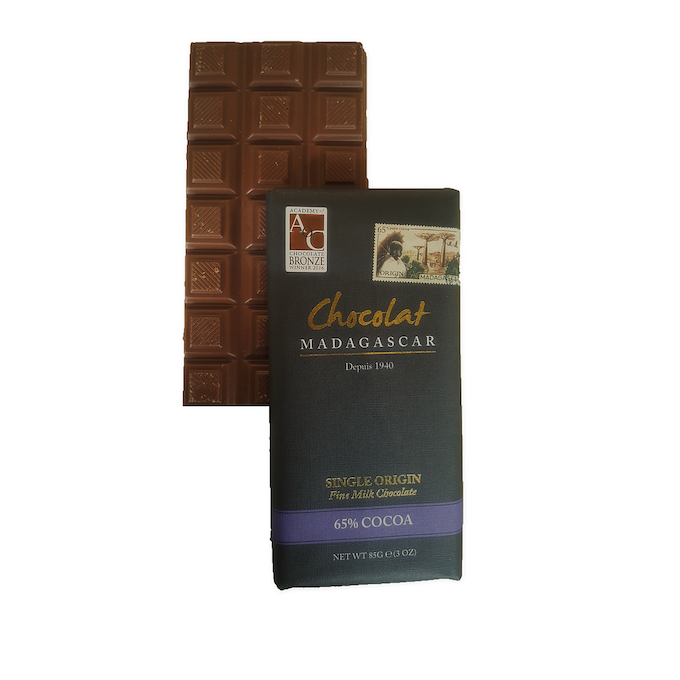 Tablette chocolat au lait 65% cacao