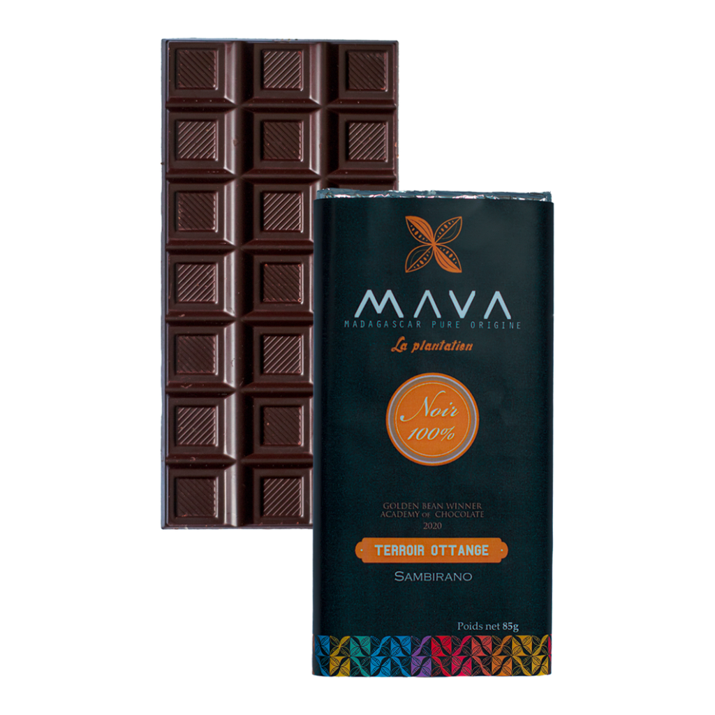 Tablette de chocolat noir 100% "Terroir OTTANGE" - Moyen sambirano