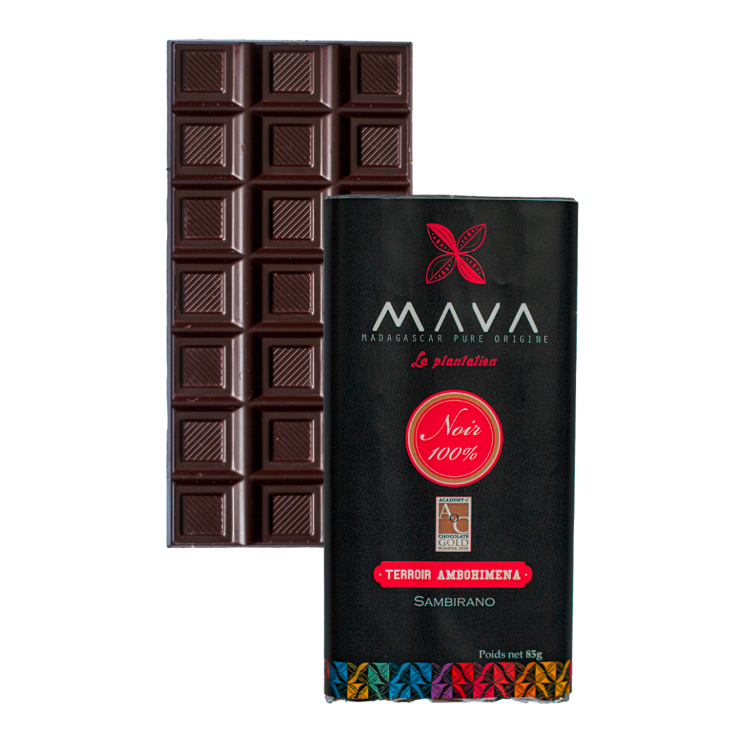 [TE09] Tablette de chocolat noir 100% "Terroir Ambohimena" - Bas sambirano