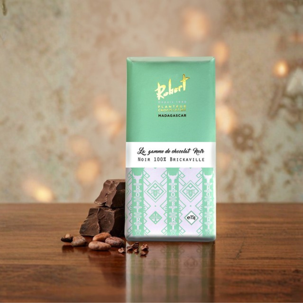 [TRN100BRI] Tablette de Chocolat Noir 100% Cacao "Terroir BRICKAVILLE"