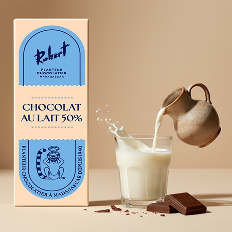 [MTL50] Mini Tablette Chocolat au Lait 50% Cacao